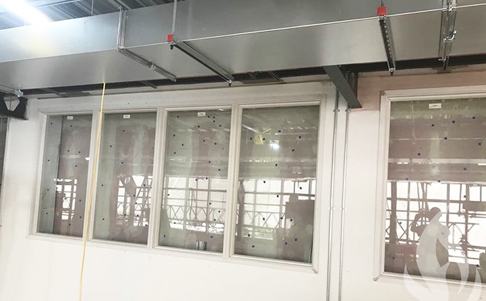 Installation of fire-rated screens