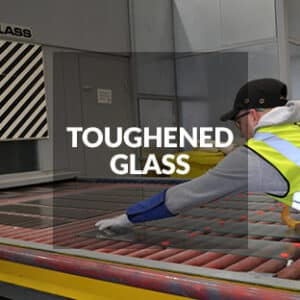 Toughened glass button